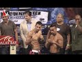 Juan Manuel Marquez and Juan Diaz stepped on the scales at the Mandalay Bay today and both made weight. Diaz coming in right on point at 135 while Marquez just under at 133.5. Also making weight was Jorge Linares, Rocky Juarez, Robert Guerrero, Joel Casamayor, Danny Jacobs and Dmitry Pirog. Also in attendance was David Haye, Michael Katsidis and Amir Khan.