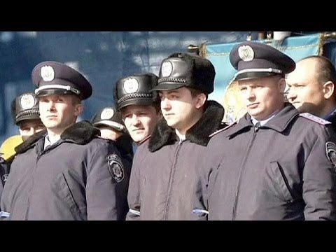 defectors - A police chief and his men were welcomed as heroes as they marched into Independence Square. He and his men had just defected, leaving their posts in Radekhi...