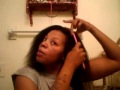 getting my hair ready for weave.lol
