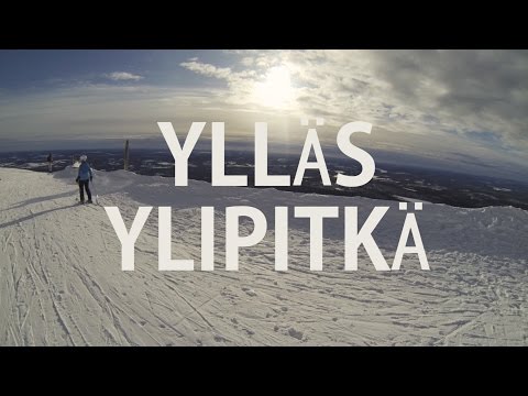 Спуск на горных лыжах в Юлляс