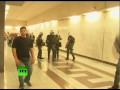 Video: Riot police storm Athens metro during strike demo