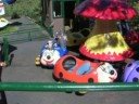 Josh and dad take a ride on bug @ Santa\
