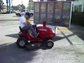 Driving a riding lawnmower through a fast food drive thru