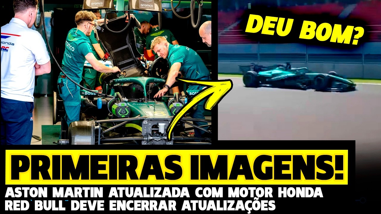 🚨ASTON MARTIN TESTA CARRO ATUALIZADO COM MOTOR HONDA, RED BULL DEVE ENCERRAR ATUALIZAÇÕES| FÓRMULA 1