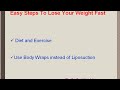 Easy StepsTo Lose Your Weight Fast