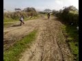 125 pit bike going in a pond motocross