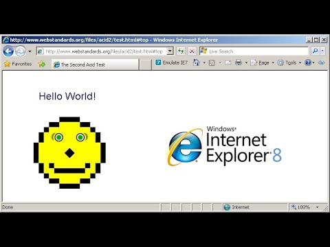 Internet Explorer 8 supera el Acid2 Test