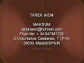 TAREK IAENI DARBUKA MAKSUM