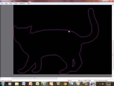 plasmacam - In this video we import a clipart silhouette into PlasmaCam and export to a DXF format.