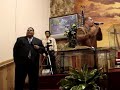 fosforito and jason in my church at 247 east 7th street between ave c & ave d.  fosforito singing 