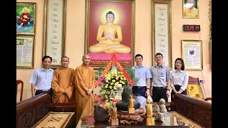 Chủ tịch UBND Thành phố Nguyễn Mạnh Hà chúc mừng Đại lễ Phật đản