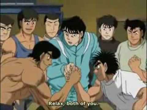 Ippo vs Kimura aoki and takamura arm wresteling