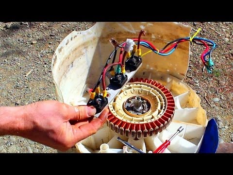 how to turn electric motor into a generator