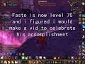 Fasto: lvl 70 Fasto: lvl 70