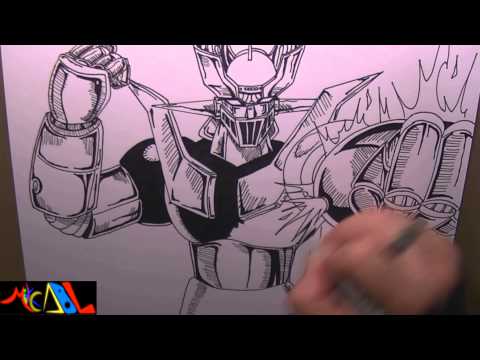 how to draw mazinger z