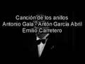 videos de Emilio Carretero - Canción de los anillos - A. Gala -G.Abril - pianista Juana Peñalver