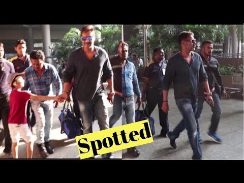 Ajay Devgan Spotted At Airport