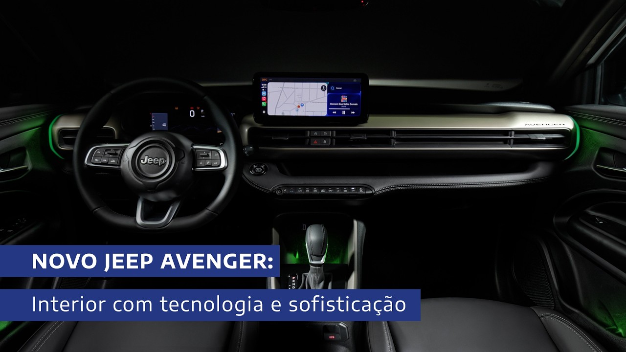 Novo Jeep Avenger | Interior com tecnologia e sofisticação