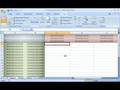 Excel 2007: Freeze or unfreeze rows and columns