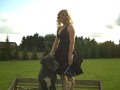 Kim Clijsters - You! Magazine Photo Shoot - Part 2 - with her dog Diesel