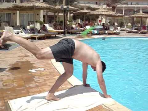 Funny belly flops in Sharm El Sheikh, Egypt