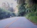 motoring in the mini cooper s up redwood gulch from stevens canyon to highway 9. the backroad way to highway 9.