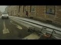 Braking on ice may cause a trouble - YouTube