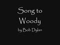 Song To Woody - Bob Dylan (cover)