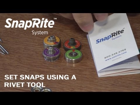 how to use eyelet and snap tool