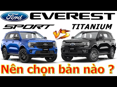 So sánh Ford Everest 2023 bản Sport và Titanium #everest2023 #everest2023sport #everest2023titanium