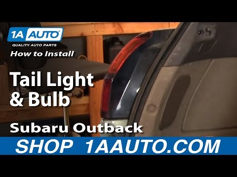 How To Install Replace Taillight and Bulb Subaru Outback 00-04 1AAuto.com
