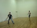 Lalo vs. Ardilla en raquetbol narrada por chuy y panchito
