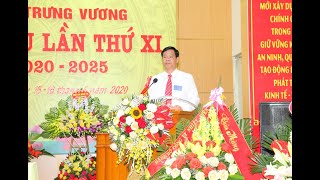 Đại hội đại biểu Đảng bộ Phường Trưng Vương lần thứ XI, nhiệm kỳ 2020-2025