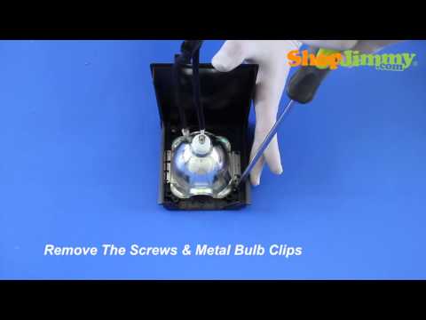 Mitsubishi 915P049010 DLP TV Lamp Bulb Replacement – Easy TV Repair How to Remove Bulb From Housing