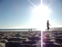 me and shawna playing frisbe while  ...