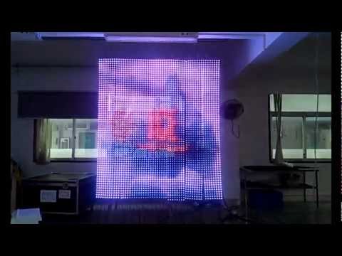 Transparent Dual Side LED Mesh Net Screen media display