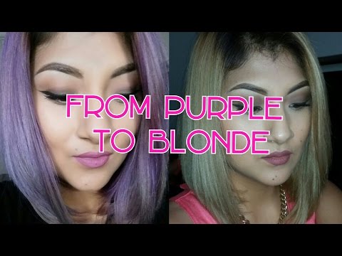 how to remove purple hair dye