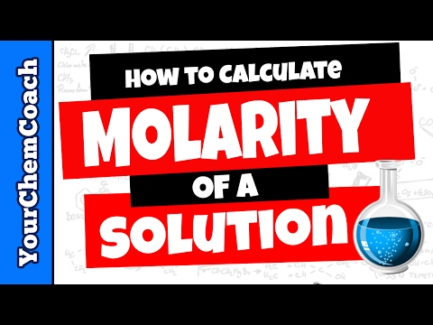 how to calculate molarity