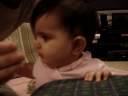 Zara trying to eat the camera