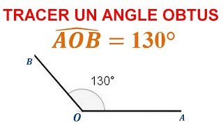 Maths 6ème - Les Bases De La Géométrie : Angle obtus Exercice 12