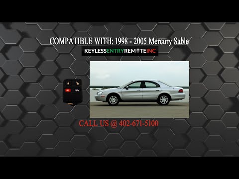 How To Replace Mercury Sable Key Fob Battery 1998 1999 2000 2001 2002 2003 2004 2005