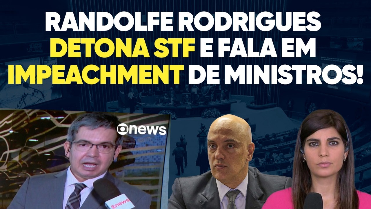 Randolfe deixa GloboNews SEM REAÇÃO ao defender impeachment no STF!