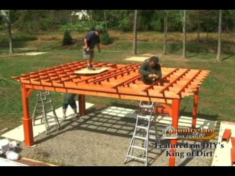 gazebos - Visit us at http://www.countrylanegazebos.com What this clip of The King of Dirt, Episode Heights and Holes shown on the DIY Network. The funny and entertain...