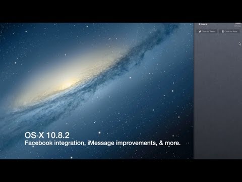 how to setup facebook on os x 10.8.2