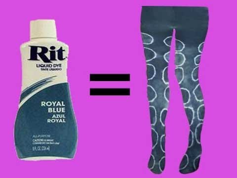 how to dye stockings