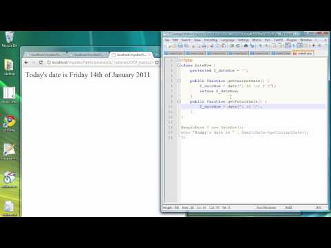 how to create object in php