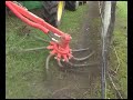Boisselet Cane Sweeper, sweeps vine pruned cane or orchard prunings into the centre of the rows which can be mulched all in the one pass.Available from Tatura Engineering Victoria Australia - Phone Alex Carter 0408 241 998
