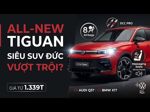 ⁠Đánh Giá Tất Tần Tật All-New Volkswagen Tiguan 2026: Giá Chỉ Từ 1,339 Tỷ, Nhập Đức Chất Đỉnh!⁠