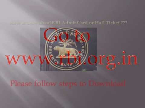 how to apply rbi grade b online