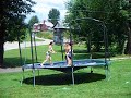 soap on the trampolineee:)